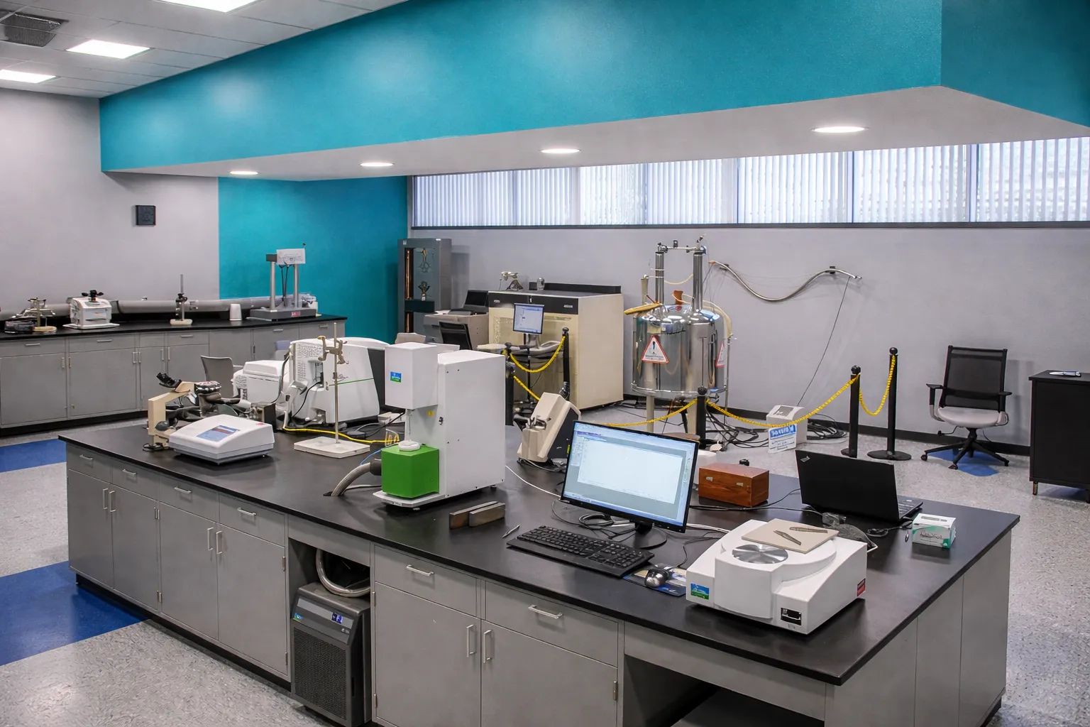 Laboratório industrial moderno